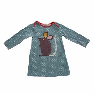 Baby Boden polka dot appliqué dress